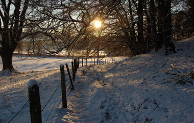 Snowy Glen Lednock Circular Walk